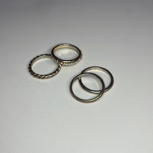 Gold plated ring set!!